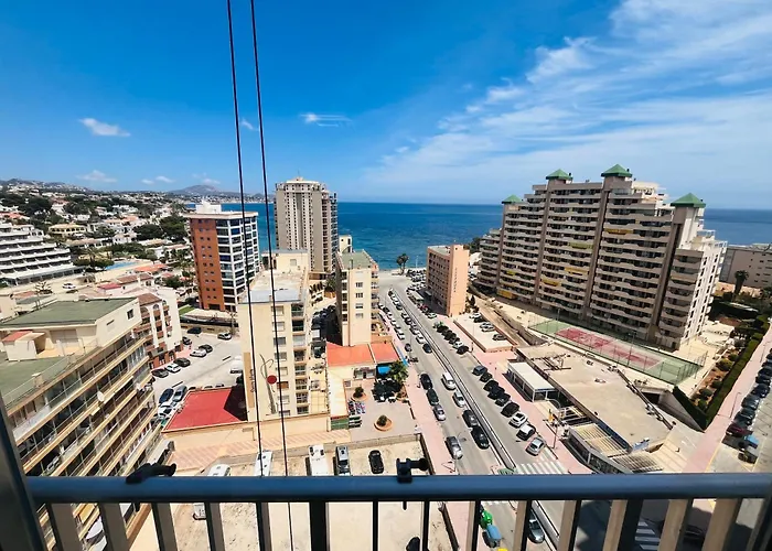 Con Vistas Al Mar Impresionantes A 5 Min De La Playa Aire Wifi Parking Comunitario Lejlighed Calpe